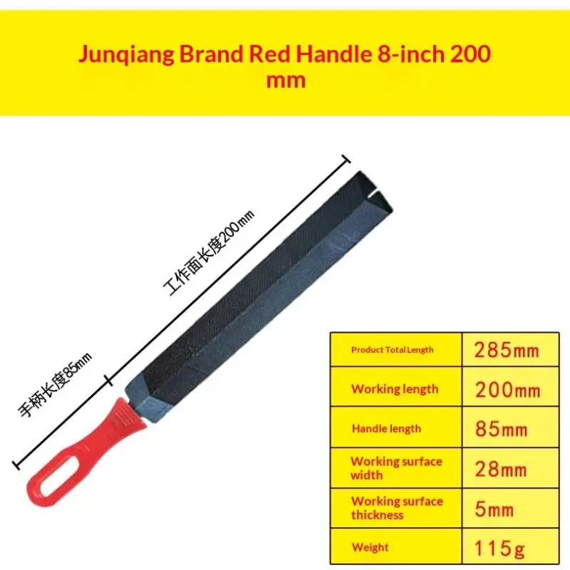 T12 Steel Rhombus File with Non-Slip Handle | Woodworking Hand File Tool Nixie D