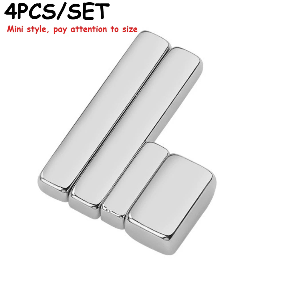 4Pcs Mini Rectangular Cat Eye Magnet Set for Nail Art Nail Art Magnet Nixie mini-4pcs