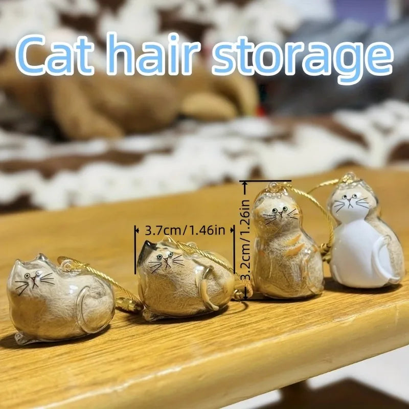 6pcs Pet Hair Keepsake Capsule Charm Keychain Pendant Set Pet Keepsake Charm Nixie