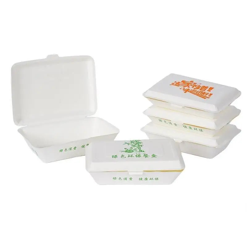 50Pcs Disposable Paper Meal Containers – Oil-Resistant Takeaway Box Disposable Food Containers Nixie
