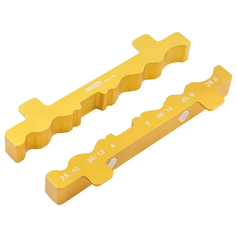 Bicycle Bench Vise Insert Clamp – Aluminum Jaw Pads Repair Tool Bicycle Vise Insert Nixie Gold