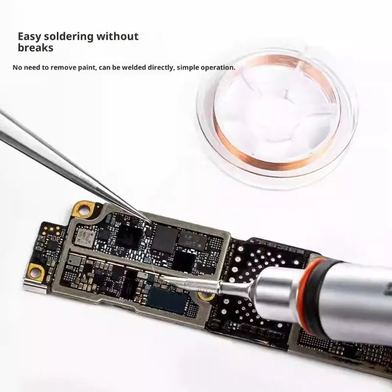 Super Fine Copper Jumper Wire 0.04mm 100m for PCB Repair PCB Repair Wire Nixie