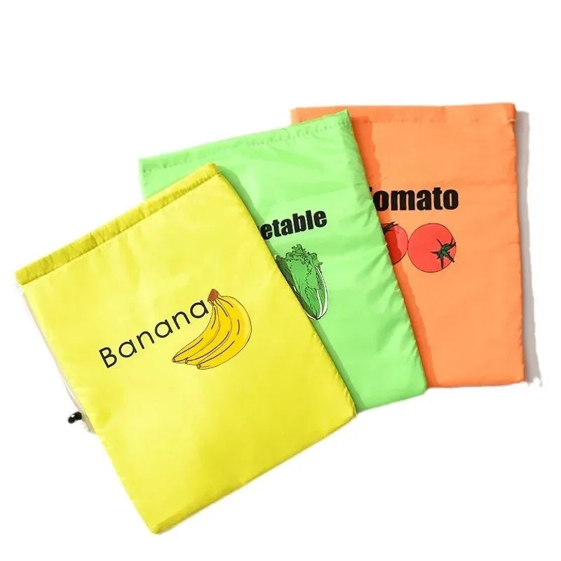 Reusable Eco-Friendly Produce Storage Bags | 1 or 3 Pack Produce Storage Bag Nixie