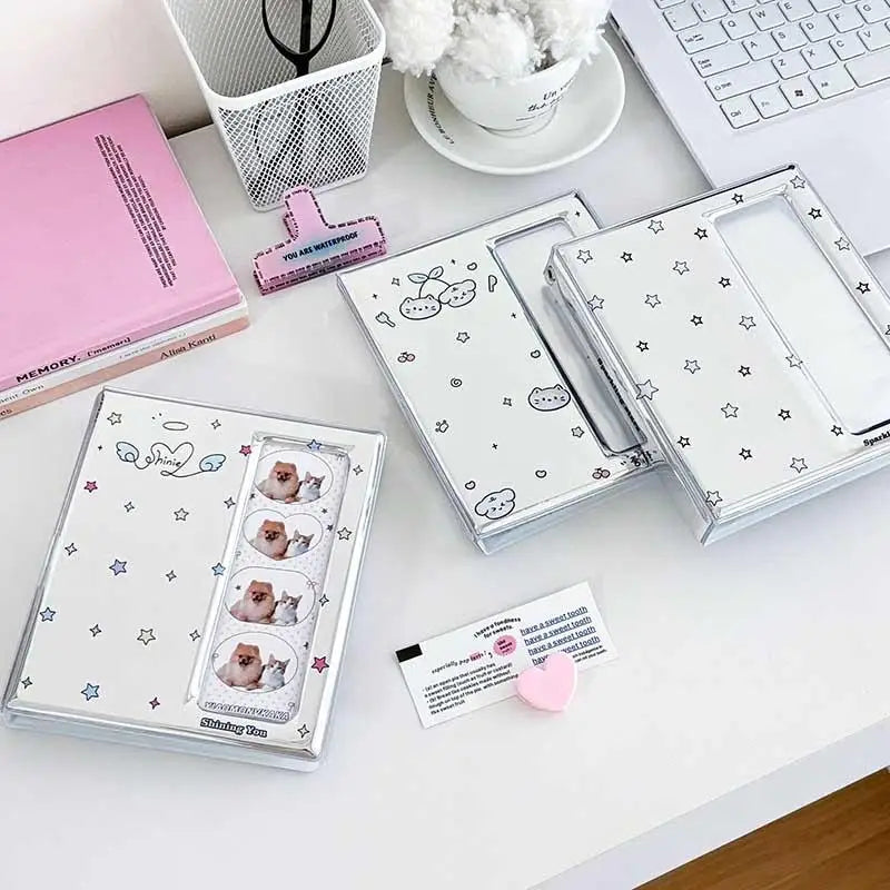 4-Grid Photo Strip & Card Album – Holds 40 Strips & 20 4x6 Photos Photo Strip Album Nixie