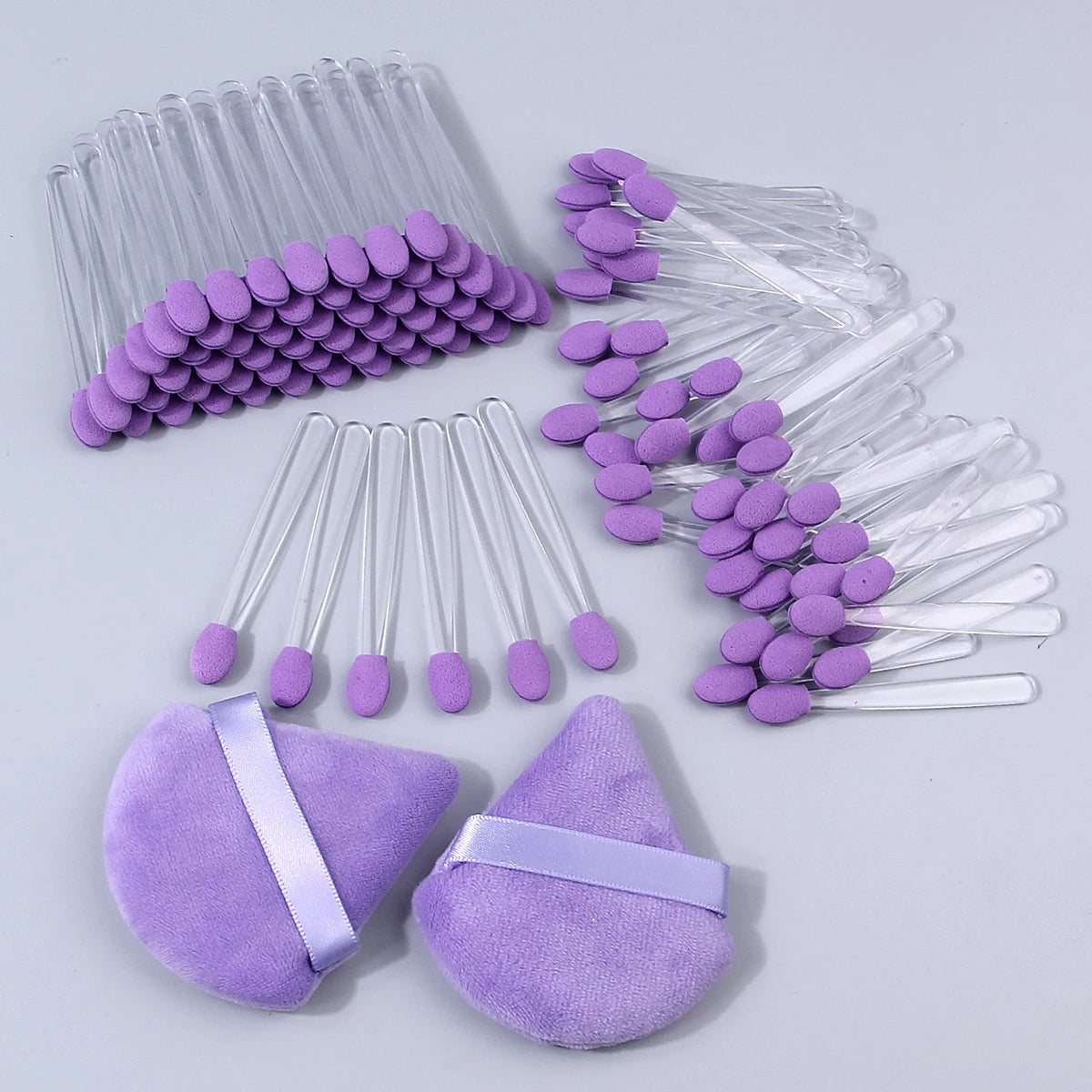102pcs Disposable Sponge Eyeshadow & Nail Art Brushes Kit
