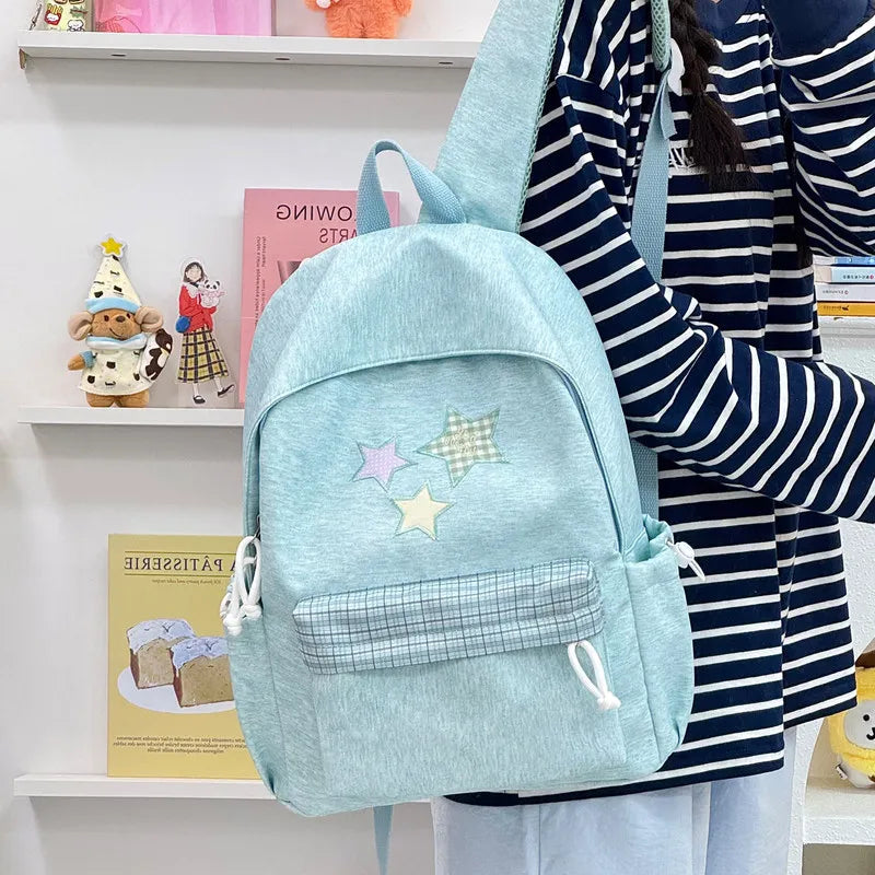Korean Minimalist Large Backpack for Teen Girls | School Bag Teen Girls Backpack Nixie