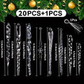 20pcs Clear Acrylic Icicle Ornaments – Christmas Tree Decorations Christmas Ornaments Nixie Randomly mix Icicles