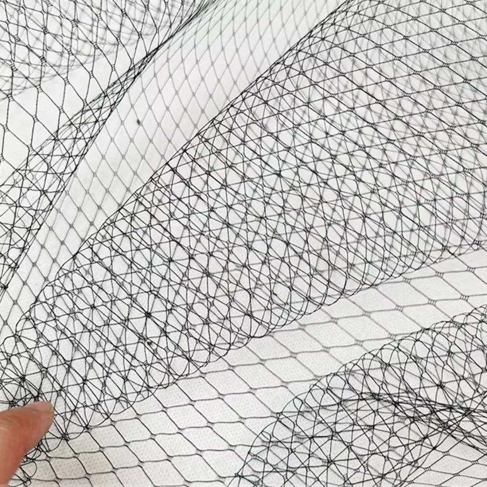 Mesh Ribbon Veil 25cm – DIY Fascinator Hat Tulle Netting Veil Netting Fabric Nixie