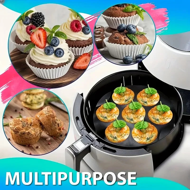 7-Hole Silicone Baking Mold – Air Fryer & Microwave Safe Silicone Baking Mold Nixie