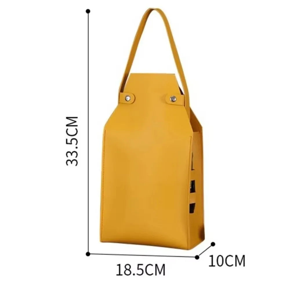 Luxury PU Leather Wine Bag – 2-Bottle Portable Gift Carrier Wine Bottle Bag Nixie