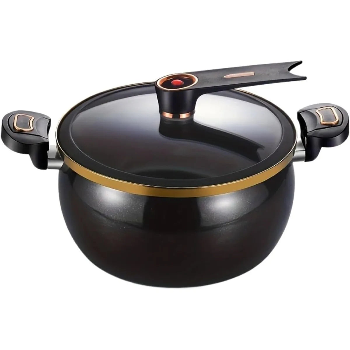 FEB.WIND 8L Cast Iron Ceramic Soup Pot – Gas & Induction Ceramic Soup Pot Nixie