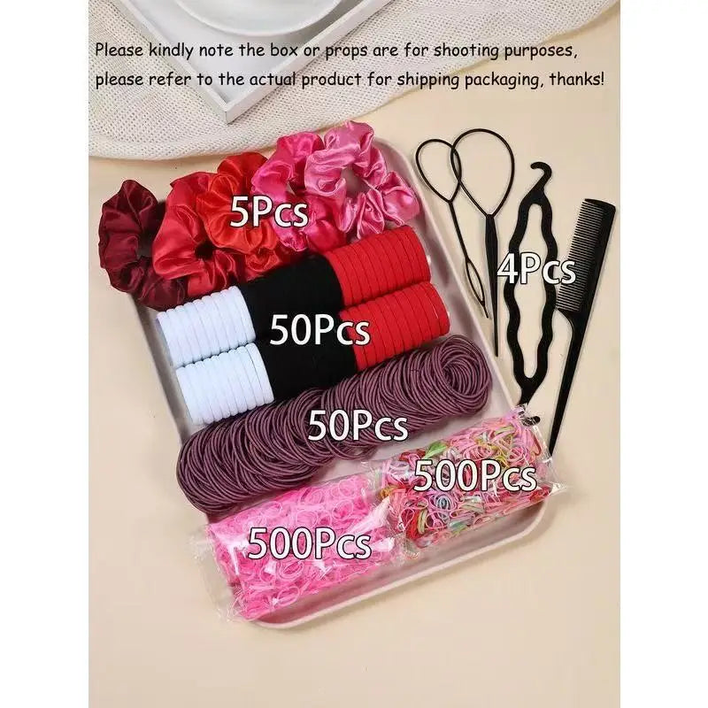 Nixie Simple Hair Tie Set – Women's Elastic Hair Bands