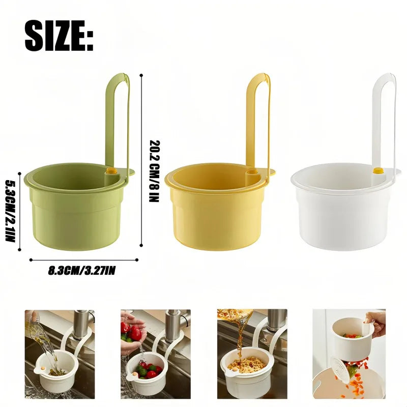 Kitchen Sink Strainer Basket – Faucet Hanging Waste Catcher Sink Strainer Basket Nixie