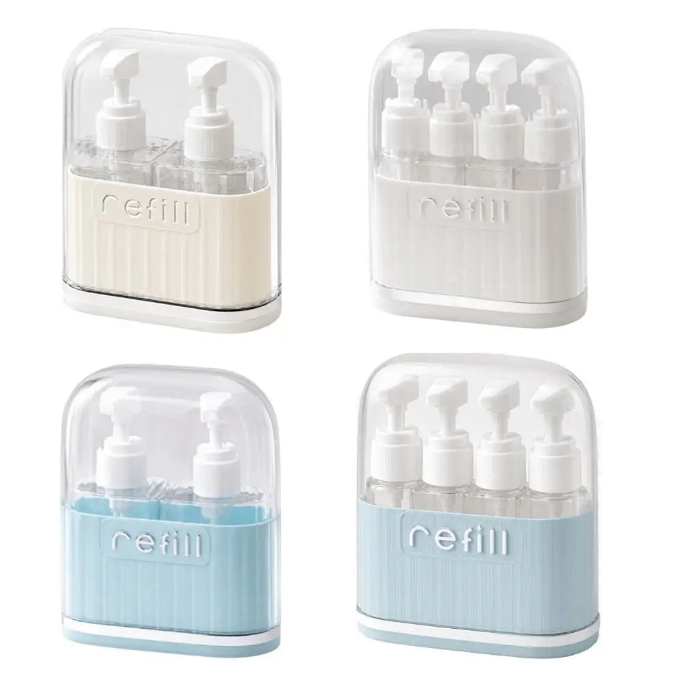 4-in-1 Leak-Proof Travel Toiletry Bottles Set | Reusable Travel Toiletry Set Nixie