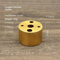 Solid Brass Incense Holder Set – Stick, Coil & Vase Zen Decor Incense Holder Set Nixie A8