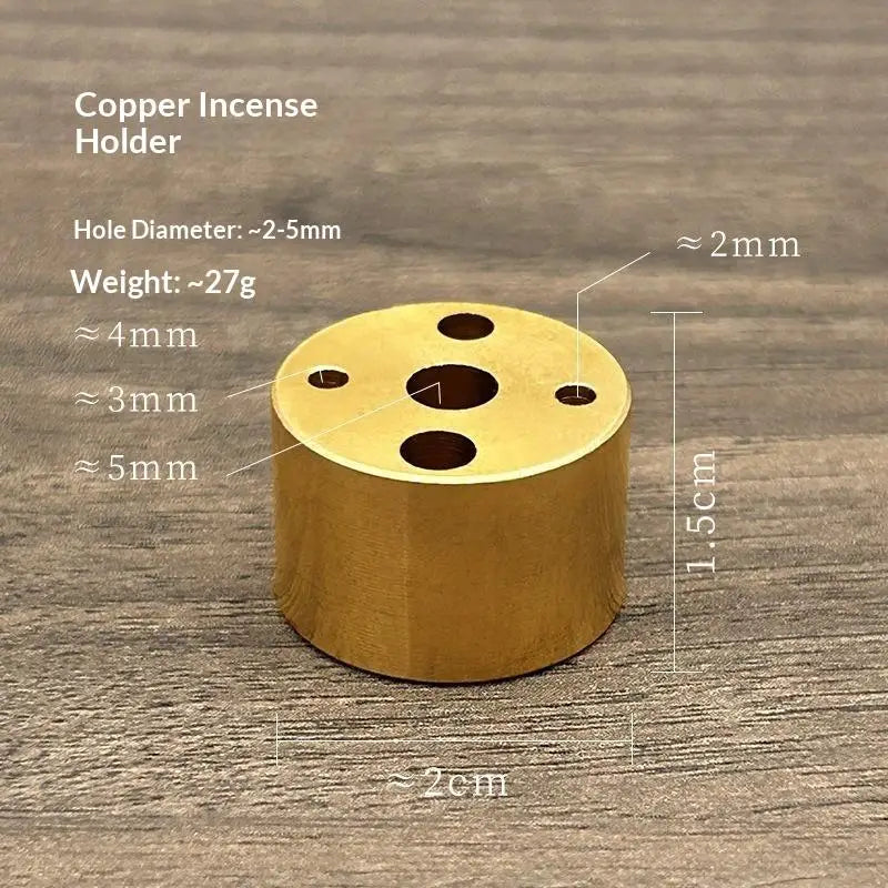 Solid Brass Incense Holder Set – Stick, Coil & Vase Zen Decor