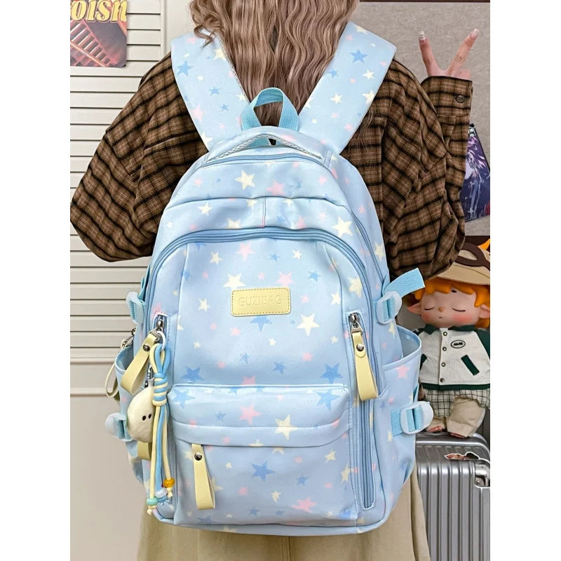 Korean Star Backpack – Large Capacity Student School Bag Student Backpack Nixie