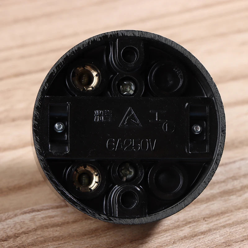 Retro Round Toggle Wall Light Switch Surface Mount 6A 250V