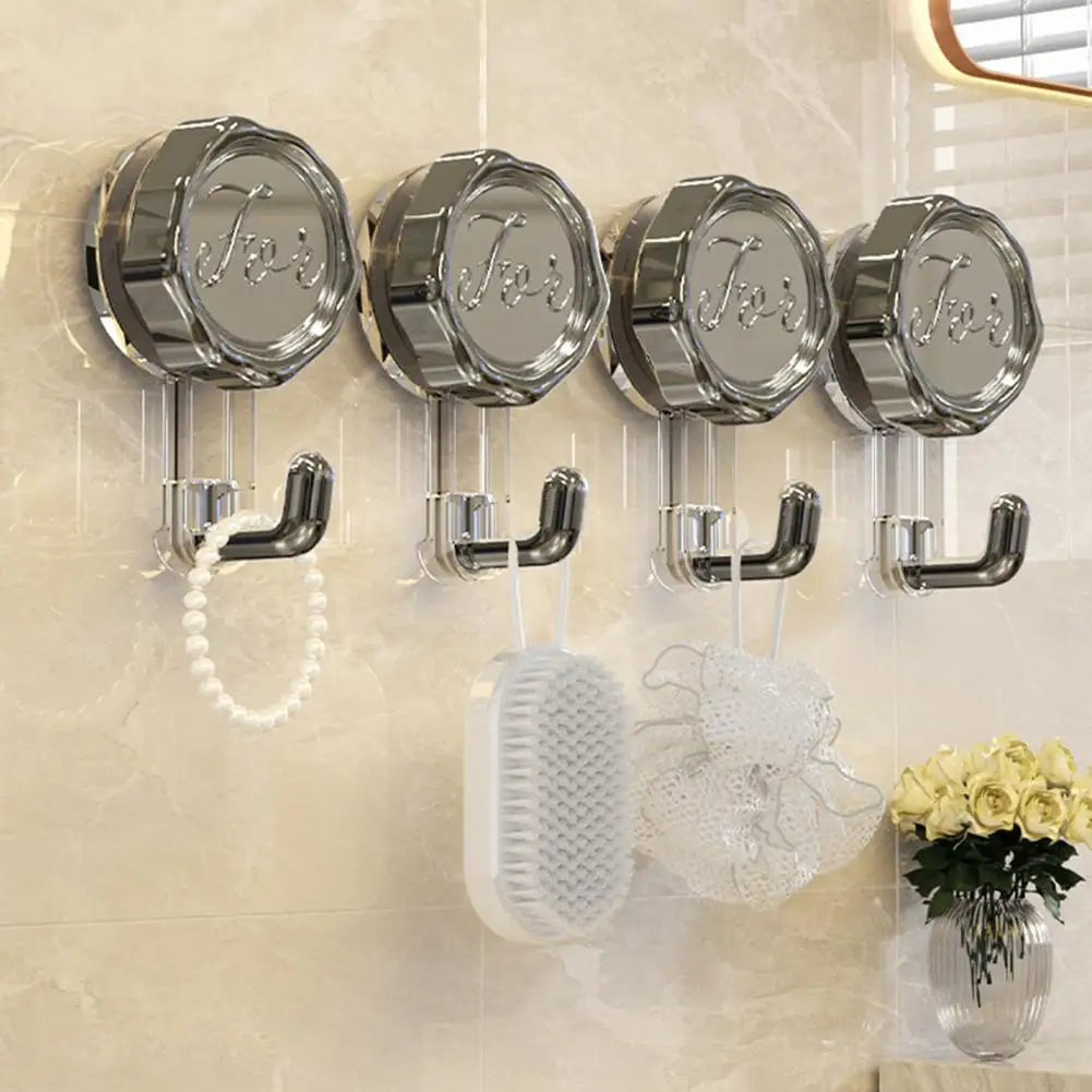 No-Drill Suction Cup Wall Hook for Kitchen & Bathroom Tiles