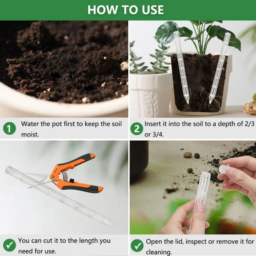 10Pcs Plant Root Ventilation Pipes – Reusable Flower Pot Tubes