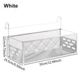 Punch-Free Bedside Hanging Basket – Bed Storage Shelf Rack Bedside Storage Shelf Nixie White
