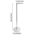 Freestanding Stainless Steel Toilet Paper Holder Stand Toilet Paper Holder Nixie Silver