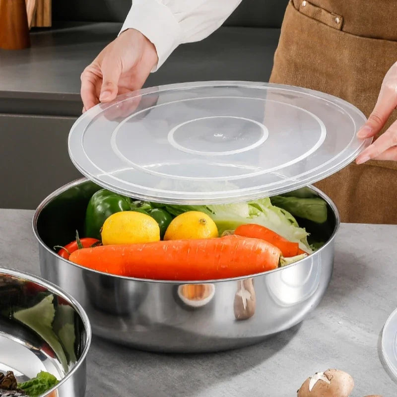 Large Stainless Steel Mixing Bowls – Rust-Resistant, FCM Certified Stainless Steel Mixing Bowl Nixie