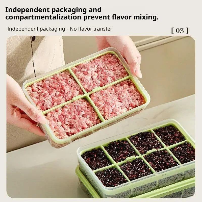 Multi-Compartment Food Storage Box | 4/8/24 Grid Containers Food Storage Container Nixie