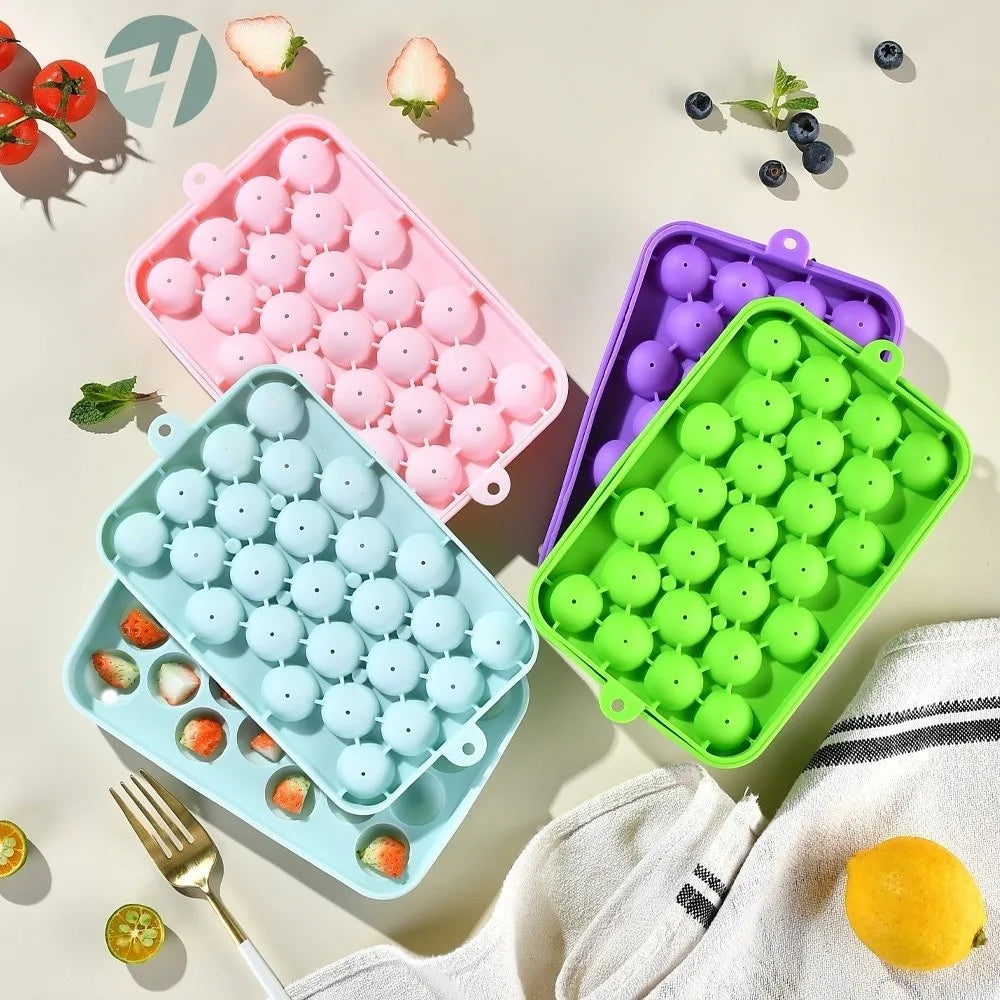 Silicone Grape Ball Mold – 25 Cavity Ice, Soap & Chocolate Mold Silicone Baking Mold Nixie