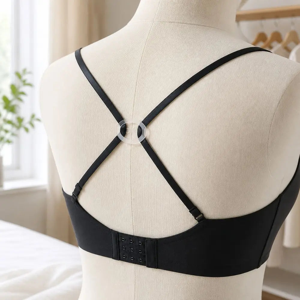 10Pcs Silicone Bra Strap Clips – Anti-Slip Invisible Fasteners Bra Strap Clips Nixie
