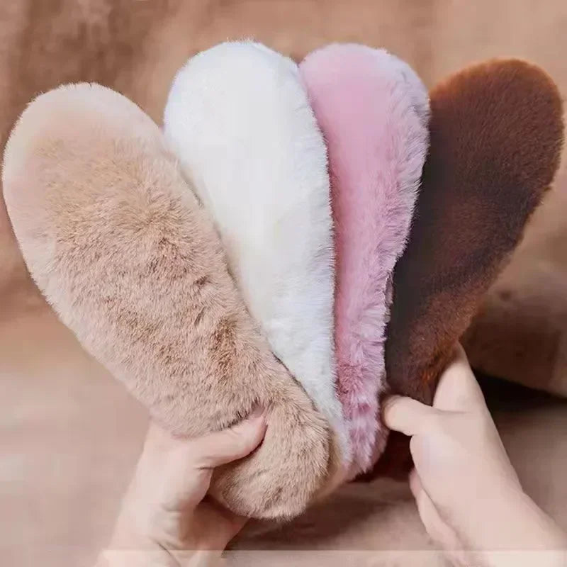 Winter Warm Plush Insoles – Faux Fur Thermal Shoe Pads Thermal Shoe Insoles Nixie