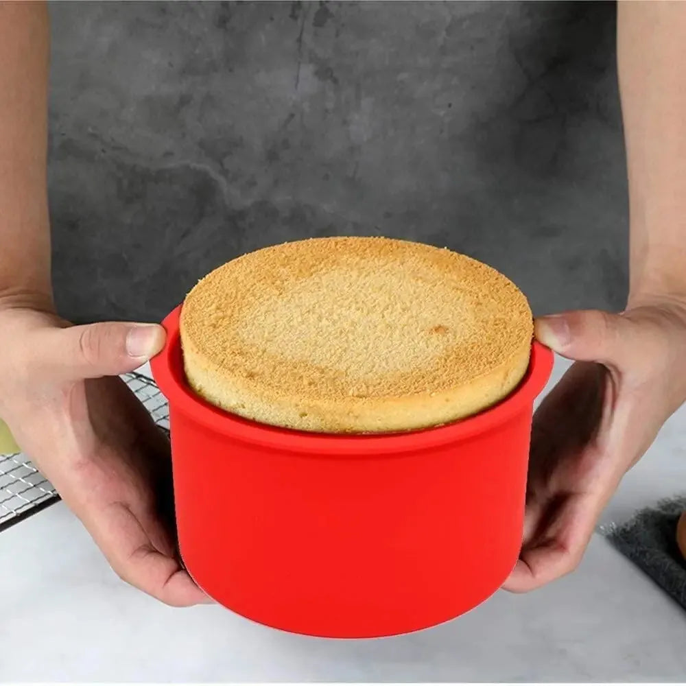 3-Piece Silicone Mini Cake Pans – Cheesecake & Angel Food Molds Silicone Cake Molds Nixie