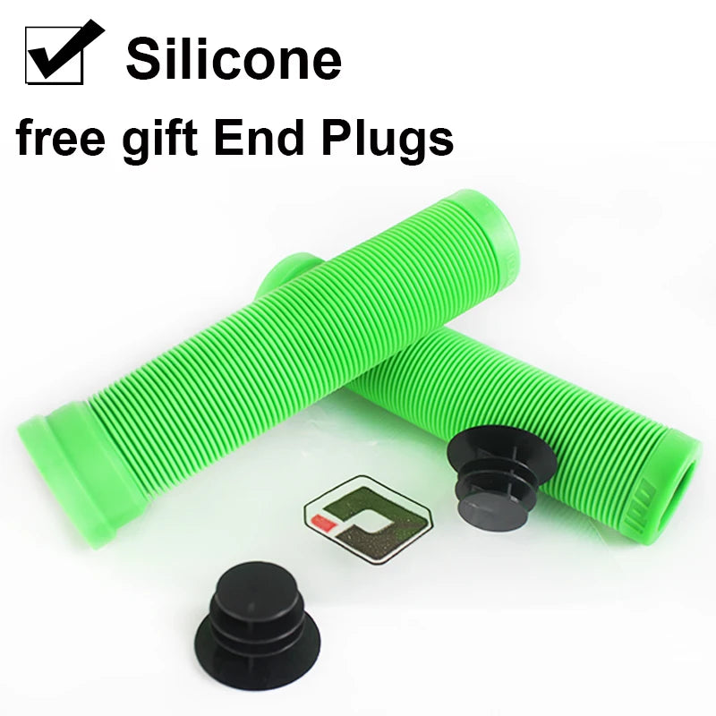 ODI 22mm Silicone MTB Bike Grips – Anti-Slip Handlebar Cover Bike Handlebar Grips Nixie green