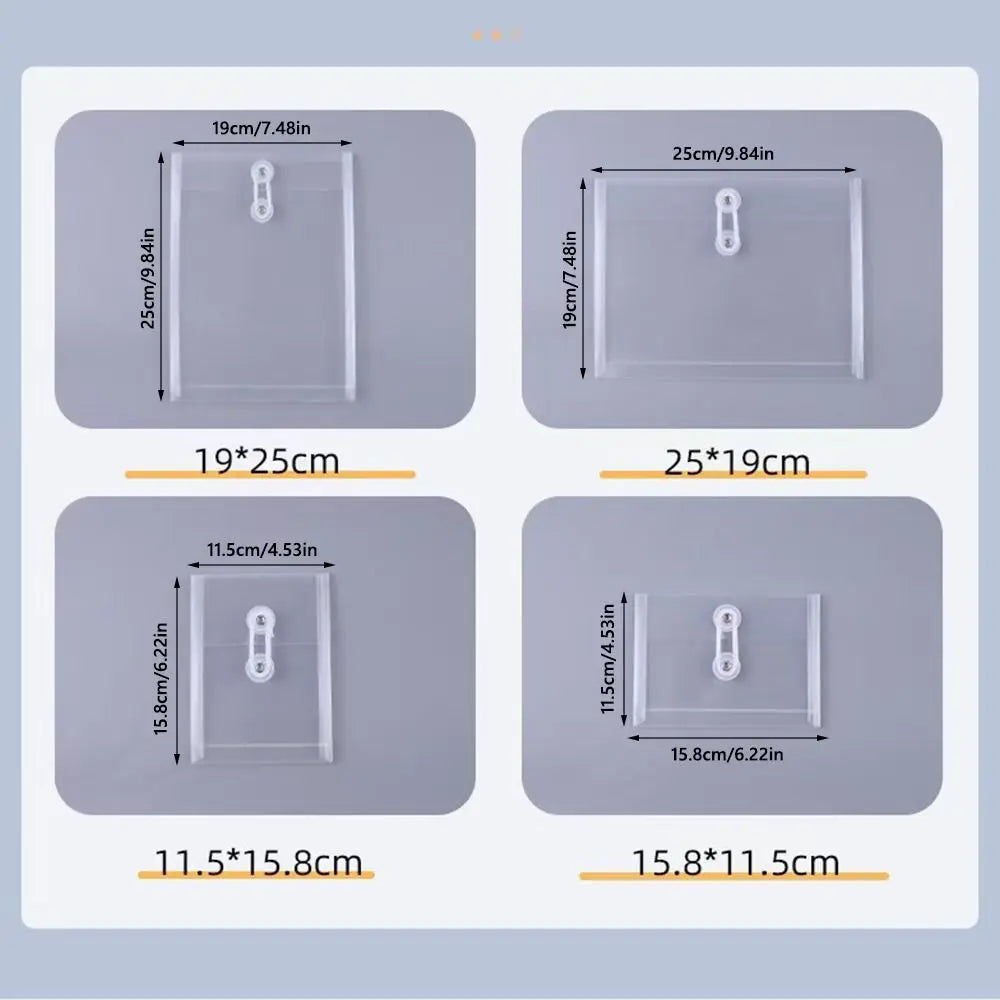 A5/A6 Transparent Plastic File Folder – Waterproof Document Holder Document File Folder Nixie