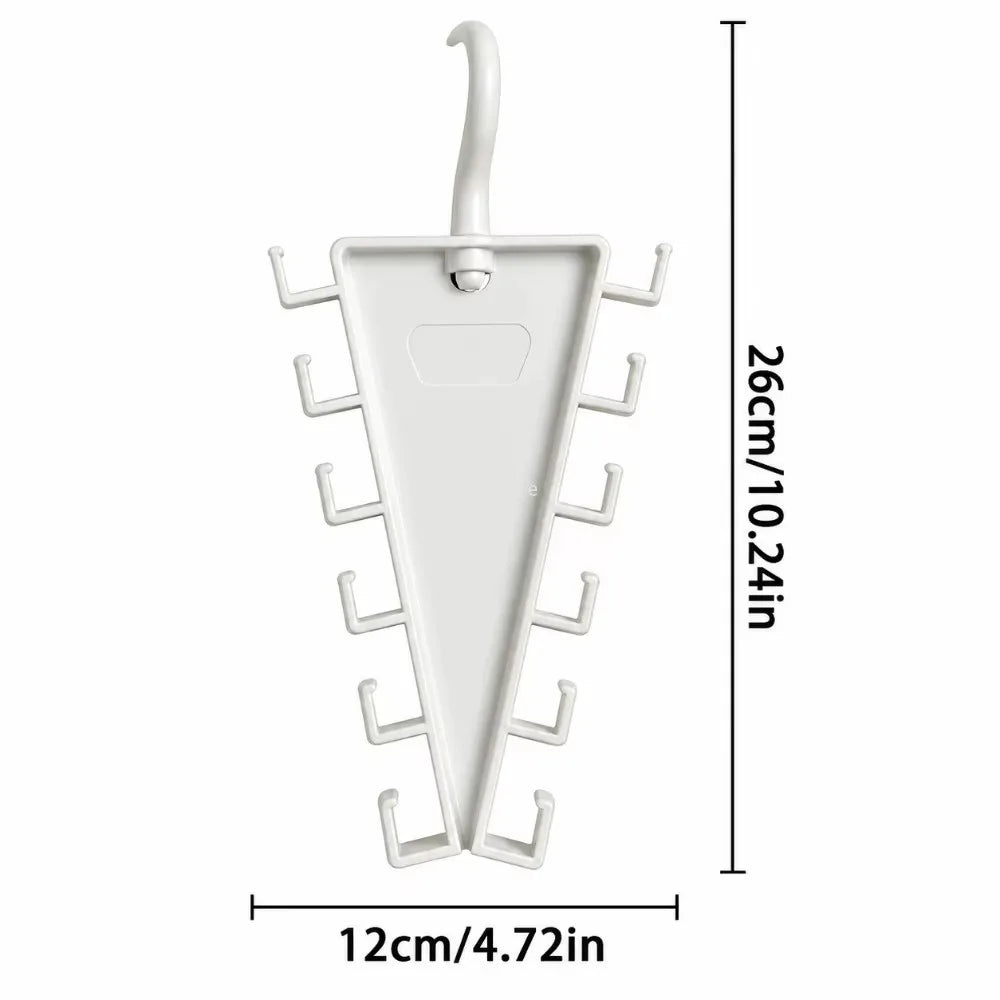 12-Hook Rotatable V-Shape Closet Hanger Organizer Closet Hanger Organizer Nixie