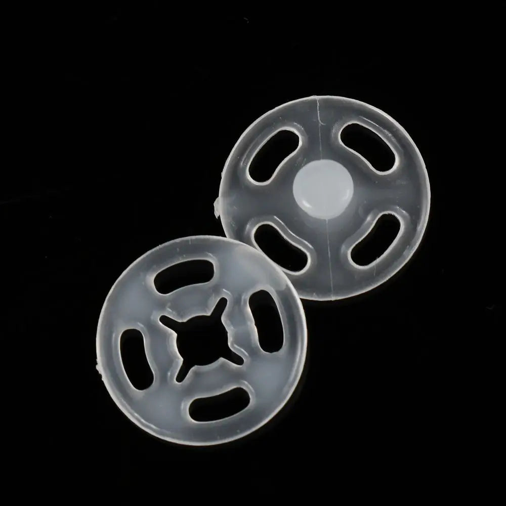 100pcs ABS Plastic Snap Fasteners Press Stud Sewing Buttons Snap Fastener Buttons Nixie