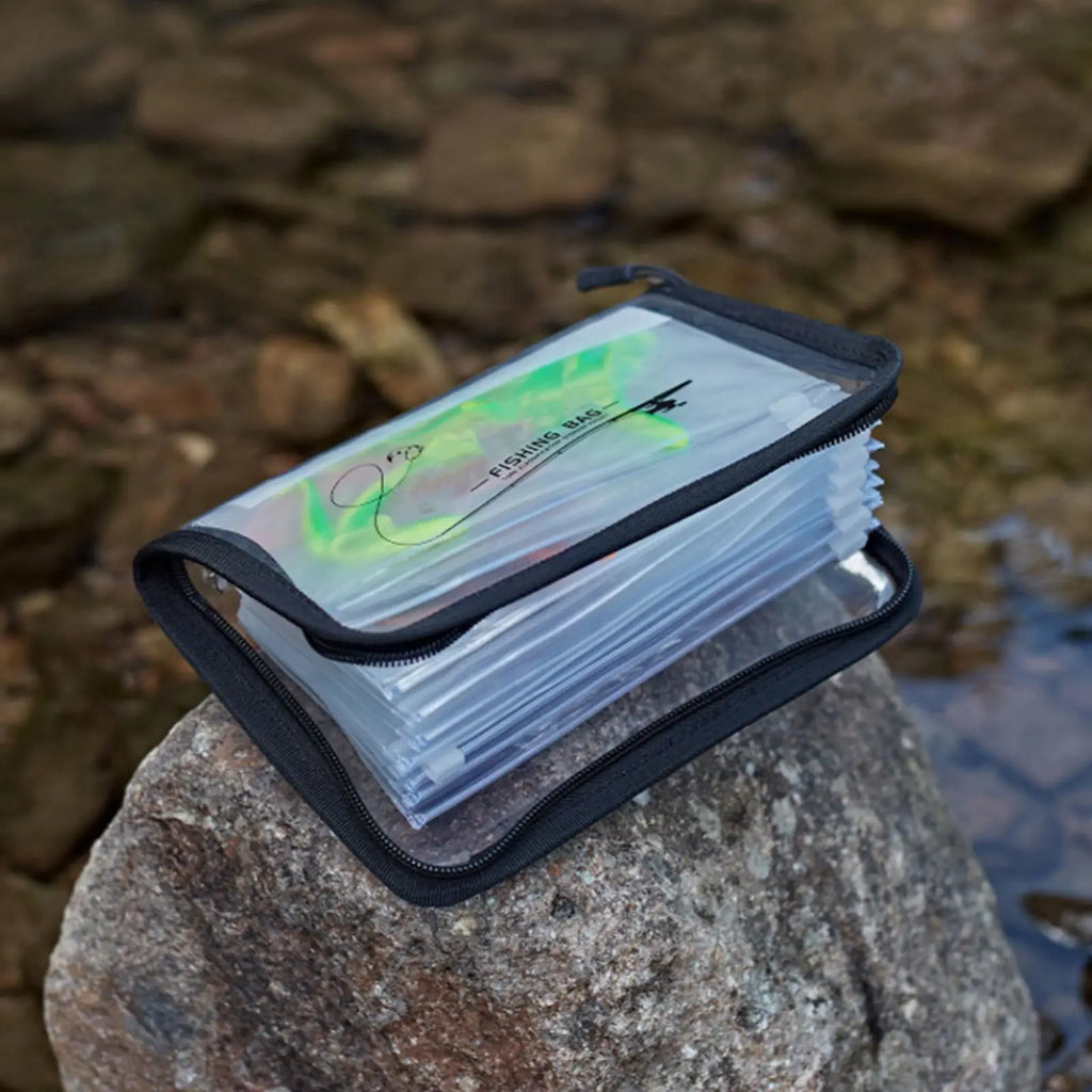 Clear Fishing Lure Bait Bag – 10-Page Transparent Tackle Organizer Fishing Tackle Bag Nixie