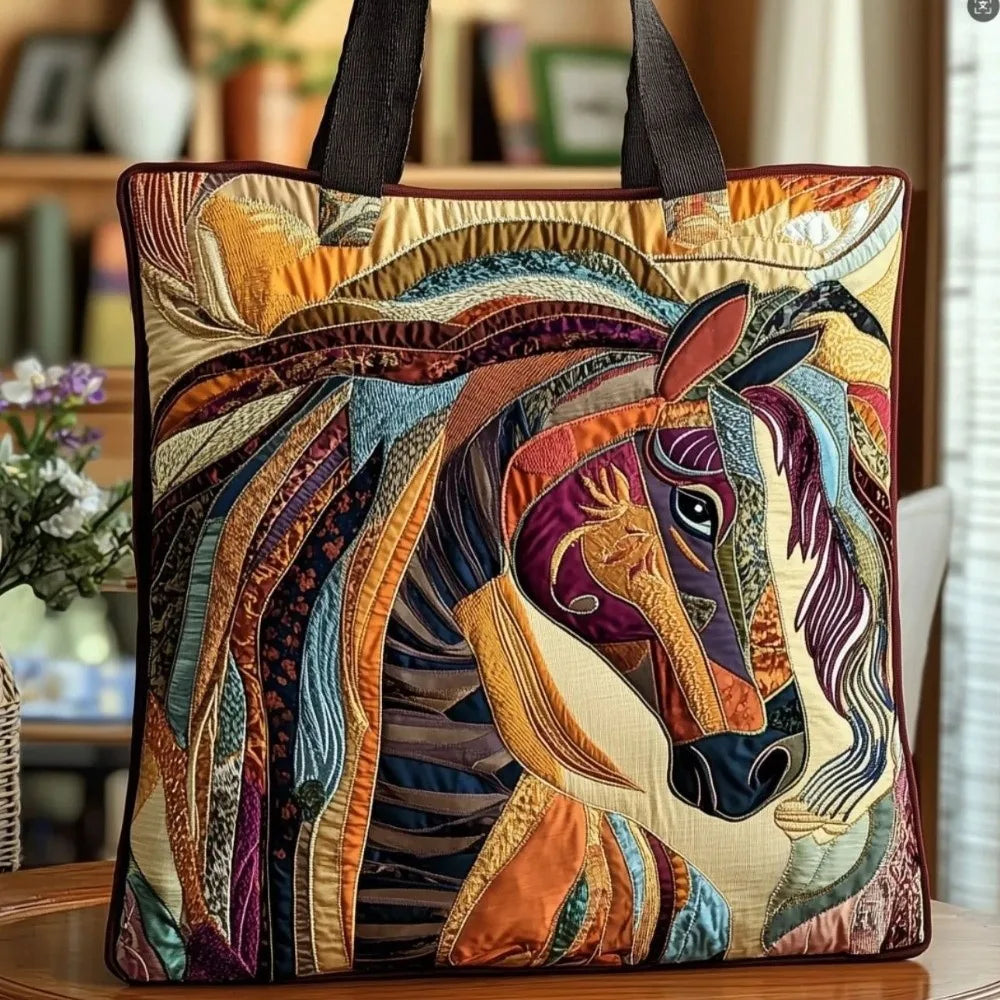 Quilted Tote Bag 3D Floral Print Large Capacity Travel Handbag Quilted Tote Bag Nixie 08