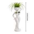 Funny Female Body Resin Planter | Mini Succulent Cactus Pot Novelty Resin Planter Nixie As show