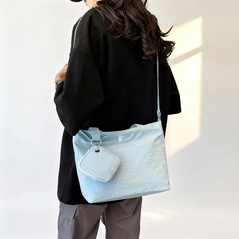 Women's Large Crossbody Tote Bag – Nylon Shoulder Sling Bag Crossbody Shoulder Bag Nixie