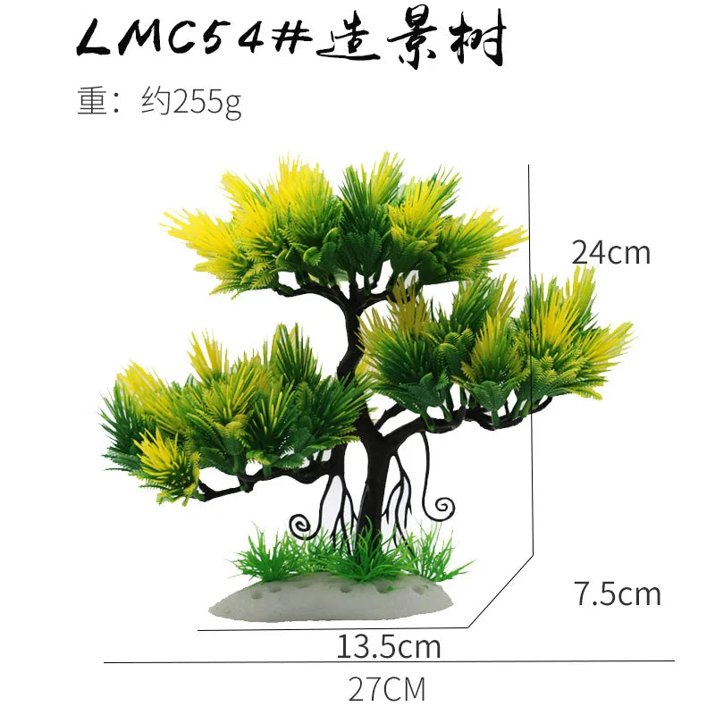 Artificial Aquarium Tree Bonsai Fish Tank Landscape Decor Aquarium Decoration Nixie C54