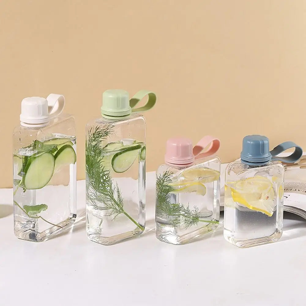 Portable Rectangle Plastic Water Bottle 240ml/320ml – Fruit Tea Cup