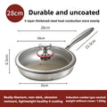 FEB.WIND 11-Inch Titanium Nonstick Skillet | Gas & Induction Nonstick Frying Pan Nixie 28CM