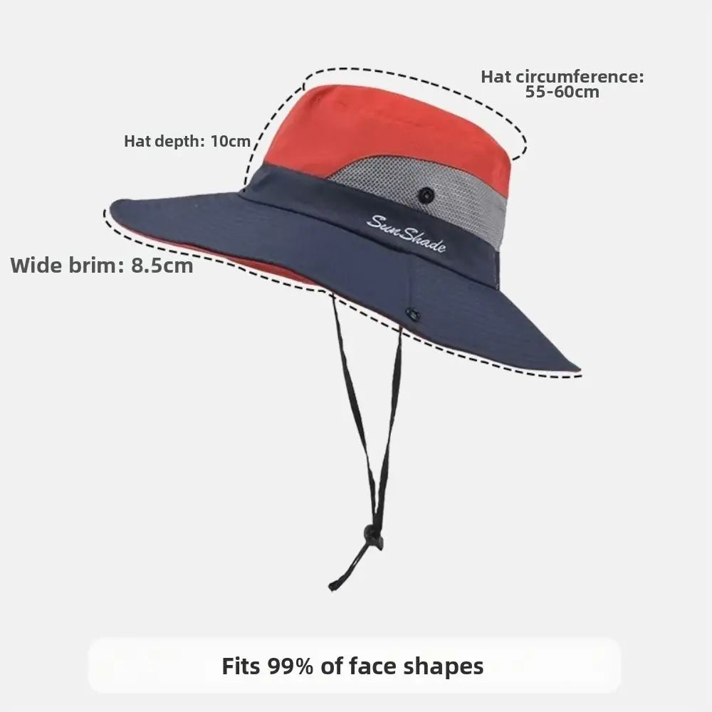 Breathable Mesh Bucket Hat – Foldable Outdoor Sun Hat Mesh Bucket Hat Nixie