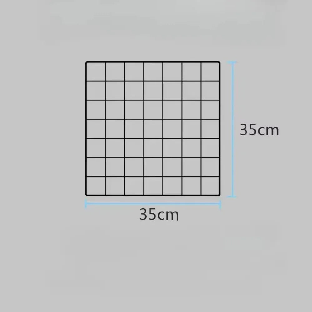 Modern Metal Grid Display Rack with Desktop Stand Base Grid Display Stand Nixie