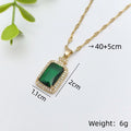 Geometric Pendant Necklace – Stainless Steel Clavicle Chain Pendant Necklace Nixie XL1985-18