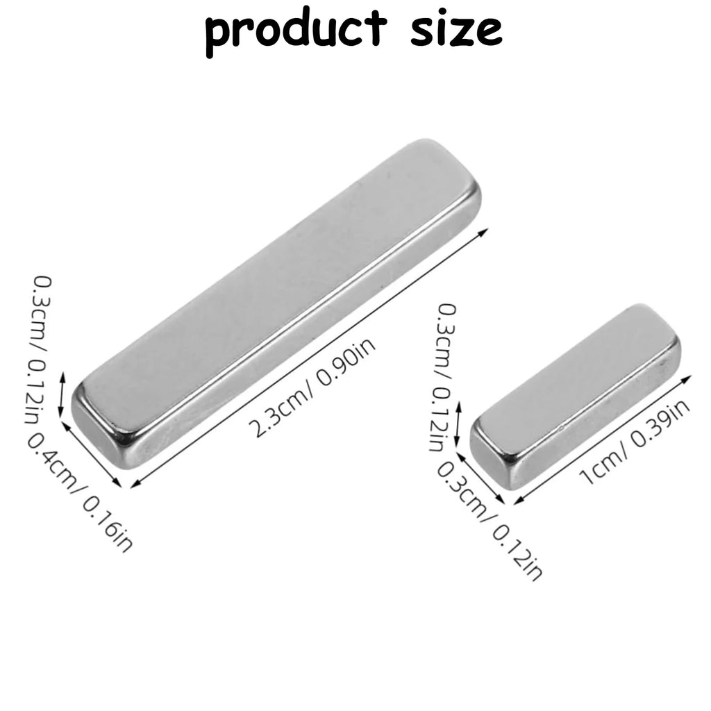 4Pcs Mini Rectangular Cat Eye Magnet Set for Nail Art Nail Art Magnet Nixie