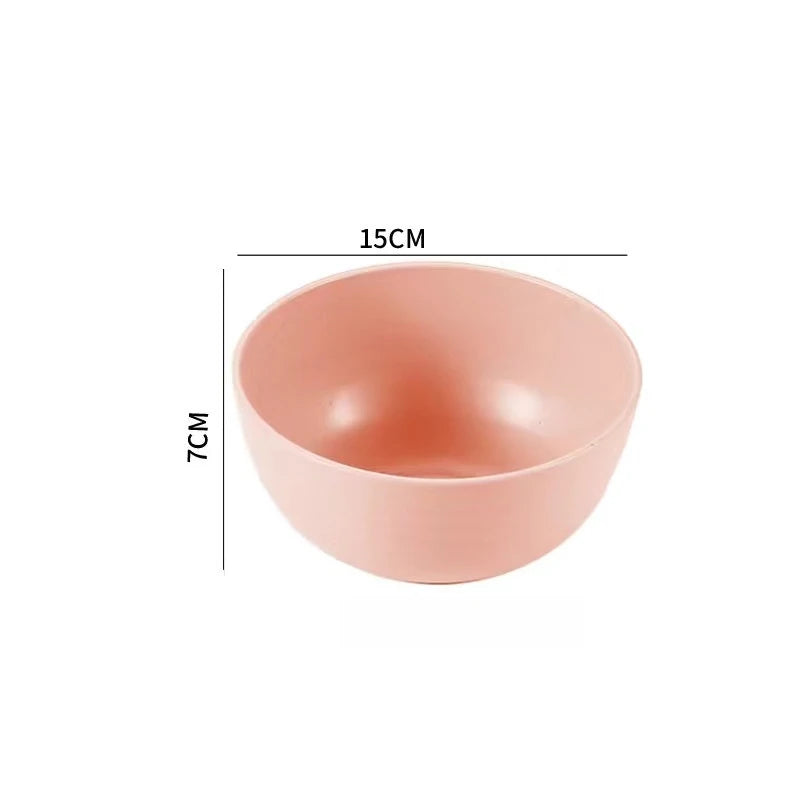 Wheat Straw Ramen Bowl Set of 4 – 15cm Eco-Friendly Plastic