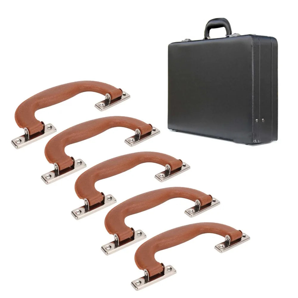 Vintage Luggage Handles 5-Set | Plastic & Iron Suitcase Grips