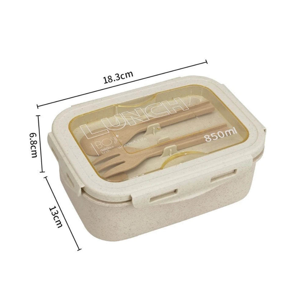 Divided Bento Box Leak-Proof Microwave Safe Lunch Box